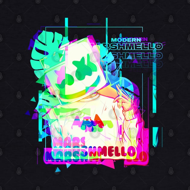 Marshmello Modern // Glitch Series by DenielHast